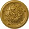 Ekena Millwork Katheryn Ceiling Medallion (Fits Canopies up to 2 1/8"), 14 1/2"OD x 2 3/4"P, Iridescent Gold CM14KTIGS - alternate 1